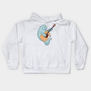 Guitar Manatee Kids Hoodie